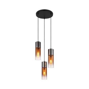 Globo 21000-3HG - Csillár zsinóron ANNIKA 3xE27/25W/230V fekete/réz 21000-3HG kép