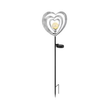 Globo 36580 - LED napelemes lámpa LED/0,06W/3V IP44 ezüst szív 36580 kép