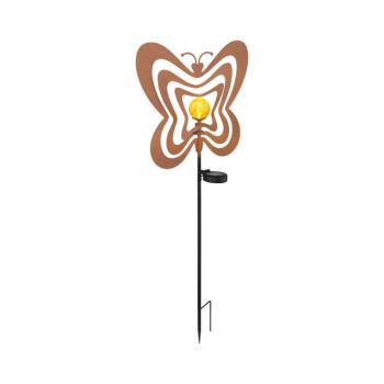 Globo 36581R - LED napelemes lámpa LED/0,06W/3V IP44 rozsdabarna pillangó 36581R kép