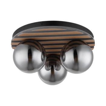 Globo 54343-3 - Mennyezeti lámpa PARSONS 3xE27/40W/230V Ø 39 cm barna/füstszínű 54343-3 kép
