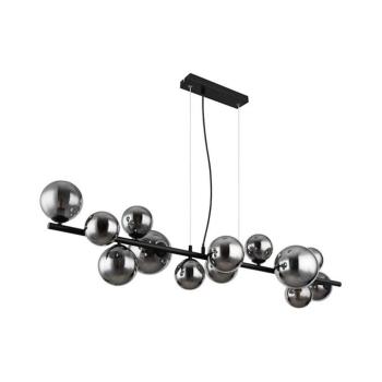 Globo 56133-13H - LED Csillár zsinóron RIHA 13xG9/3,5W/230V füstös/fekete 56133-13H kép