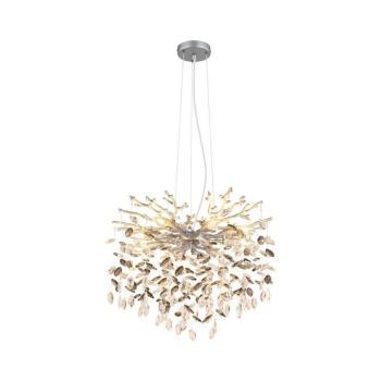 Globo 64138H1S - Kábeles csillár QUEENA 8xE14/40W/230V ezüstszínű 64138H1S kép