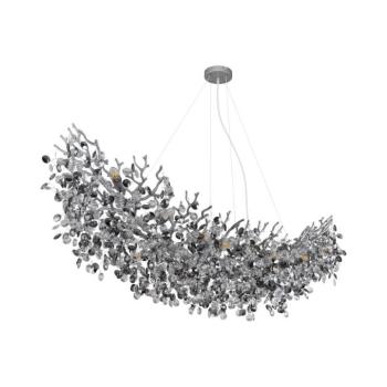 Globo 64138H4S - Kábeles csillár QUEENA 16xE14/40W/230V ezüstszínű 64138H4S kép