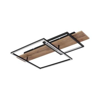 Globo 67289D1 - LED mennyezeti lámpa VANNI LED/24W/230V barna/fekete 67289D1 kép