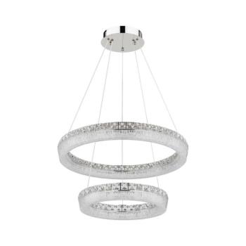 Globo 67387-60 - LED, fényerőszabályozható kábeles függeszték LAUREL LED/60W/230V átlátszó+ távirányító 67387-60 kép