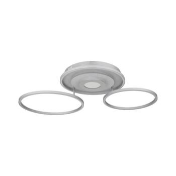Globo 67824-40 - LED-es, fényerőszabályozható mennyezeti lámpatest MILES 40W/230V 57x99,2 cm ezüstszínű+távirányítóval 67824-40 kép