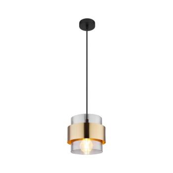 Globo 15560H - Csillár zsinóron MILEY 1xE27/60W/230V fekete/sárgaréz 15560H kép