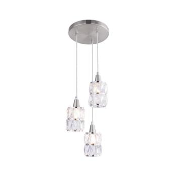 Globo 15760-3 - kristály csillár zsinóron WOLLI 3xE14/40W/230V 15760-3 kép