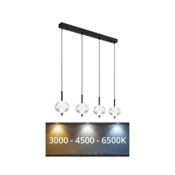 Globo 16042-4H - LED Csillár zsinóron AIDA 4xLED/5,75W/230V 3000K/4500K/6500K 16042-4H