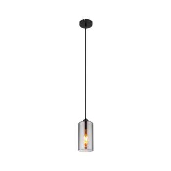 Globo 21002H - Csillár zsinóron OLLY 1xE27/25W/230V átm. 11 cm fekete 21002H kép