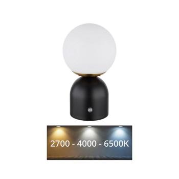 Globo 21006S - LED Dimmelhető érintős asztali lámpa JULSY LED/2,5W/3,7V fekete 21006S kép