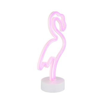 Globo 28064 - LED neon asztali dekoráció FLAMINGO LED/2W/3xAA flamingó 28064 kép