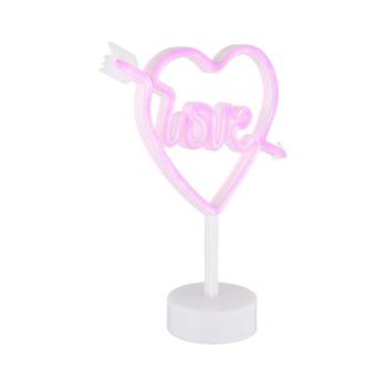 Globo 28066 - ARMOR LED neon asztali dekoráció LED/2W/3xAA szív 28066 kép