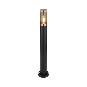 Globo 31588BC - Kültéri lámpa BOSTON 1xE27/23W/230V IP44 80 cm fekete/réz 31588BC kép