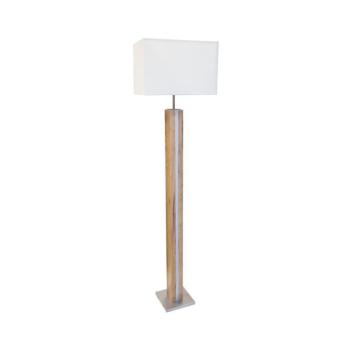Forest álló világítás, fa/bézs, textil, E27 + LED, dimmelhető fényerővel kép