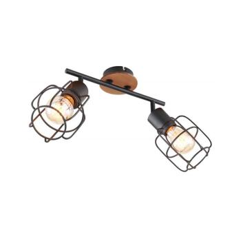 Lámpa 54037-2 Fekete és barna LS2 kép