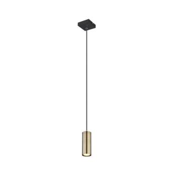 Globo 57911HM - ROBBY 1xGU10/35W/230V fekete/messing függeszték 57911HM