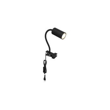Globo 57911KB - Rugalmas lámpa klipsszel ROBBY 1xGU10/25W/230V fekete 57911KB kép