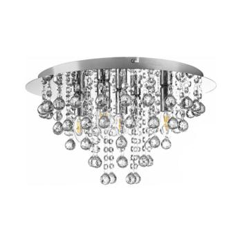 Globo 63040506 - Mennyezeti lámpa LONDON 5xE14/40W/230V átm. 46 cm fényezett króm 63040506 kép