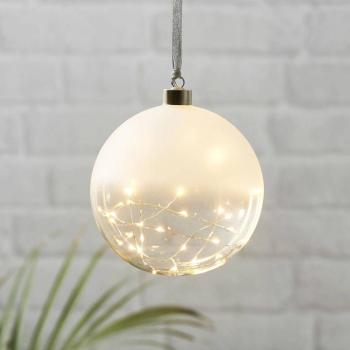 Glow LED deco gömb matt / tiszta Ø 15 cm kép