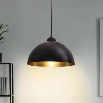 Goldi lógó lámpa 2 db-os szett, fekete/arany, Ø 30 cm, fém, E27 kép