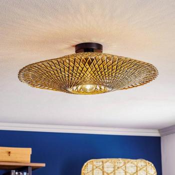 GOOD & MOJO mennyezeti lámpa Bali, Ø 60 cm, fekete/természetes, bambusz kép