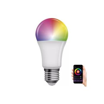LED izzó GoSmart A60, E27, 9 W (60 W), 806 lm, RGB, dimmelhető, Zigbee, 230V, CRI>80, EMOS, ZQZ514R kép