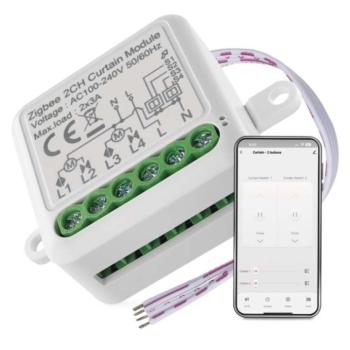 GoSmart motoros modul IP-2122CZ, ZigBee, 2 csatornás, EMOS, H5110 kép