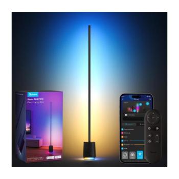 Govee - LED Állólámpa hangszóróval Pro RGBICWW Wi-Fi + + távirányító H6079312 kép