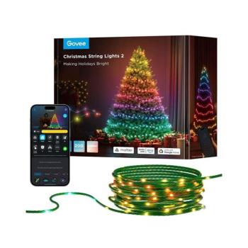 Govee - LED RGBICW kültéri karácsonyi lánc 2700-6500K 20m Wi-Fi Matter IP66 H80C4C41 kép