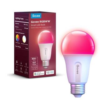 Govee - LED RGBWW dimmelhető izzó Smart E27/9W/230V 2700-6500K Wi-Fi H6004CC1 kép