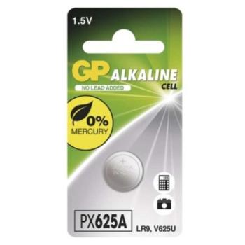 GP Alkáli gombelem 625A 1db/bliszter, 1,5V, B1325 kép