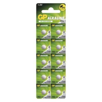 GP Alkáli gombelem LR41 (192F) 10db kép