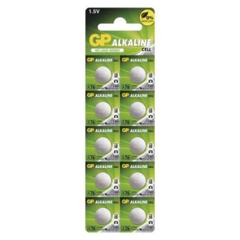 GP Alkáli gombelem LR44 (A76F) 10db, 1,5V, B3176G kép