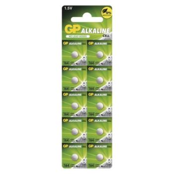 GP Alkáli gombelem LR621 (164F) 10db, 1,5V, B3164G kép
