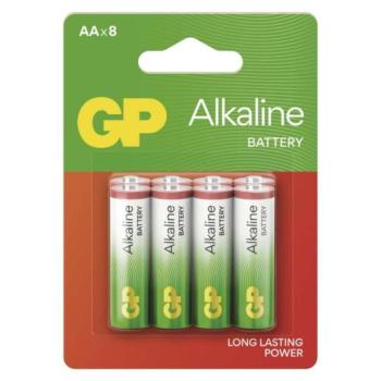 GP Alkaline elem LR6 (AA), 8db, 1,5V, B04238 kép
