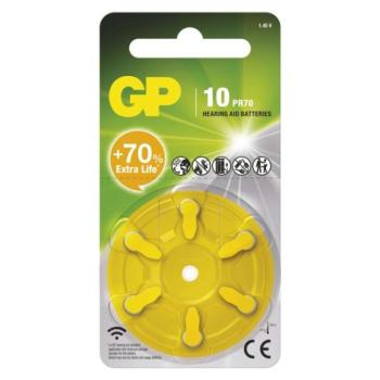 GP Gombelem hallókészülékekbe ZA10 6db/bliszter kép