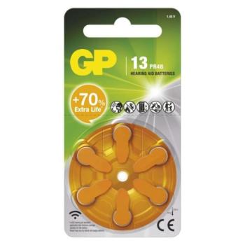 GP Gombelem hallókészülékekbe ZA13 6db/bliszter, 1,45V, B35136 kép