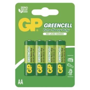 GP Greencell elem AA 4db/bliszter, 1,5V, B1221 kép
