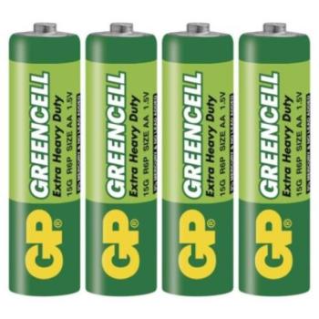 GP Greencell elem AA 4db/fólia, 1,5V, B1220 kép