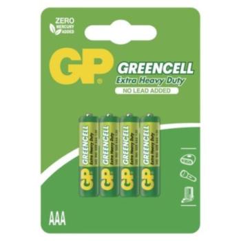 GP Greencell elem AAA 4db/bliszter, 1,5V, B1211 kép