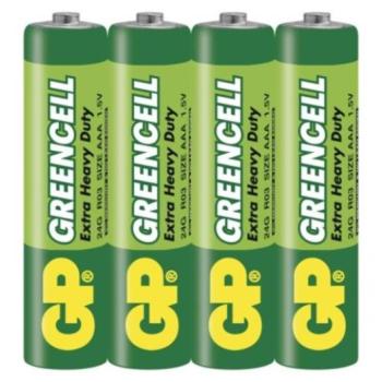 GP Greencell elem AAA 4db/fólia, 1,5V, B12104 kép