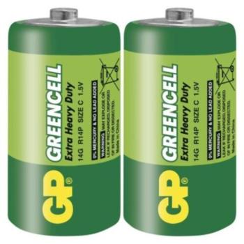 GP Greencell elem C 2db/fólia, 1,5V, B1230 kép