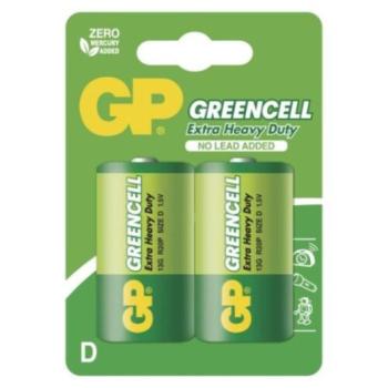 GP Greencell elem D 2db/bliszter, 1,5V, B1241 kép