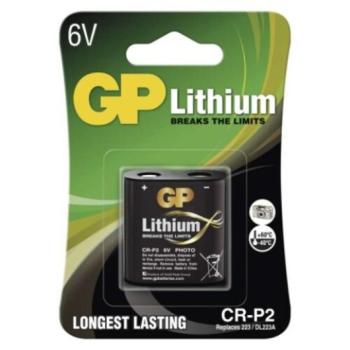 GP Lítium elem CR-P2 1db/bliszter, 6V, B1502 kép