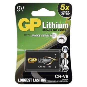 GP Lítium elem CR-V9 1db/bliszter, 9V, B1509 kép