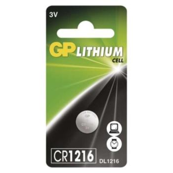 GP Lítium gombelem CR1216 1db/bliszter, 3V, B15651 kép