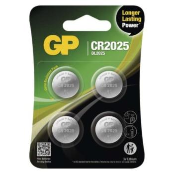 GP Lítium gombelem CR2025 4db/bliszter kép