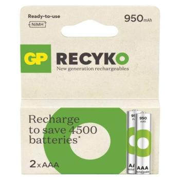 GP ReCyko NiMH Akkumulátor HR03 (AAA) 950mAh 2db kép