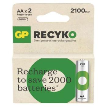 GP ReCyko NiMH Akkumulátor HR6 (AA) 2100mAh 2db kép